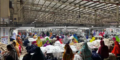 A sewing hall in Dhaka