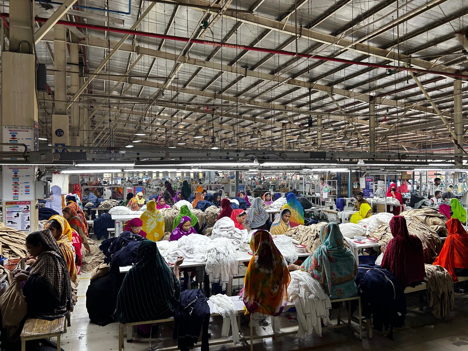 A sewing hall in Dhaka