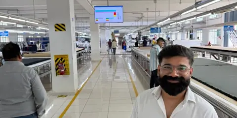 In the sample room