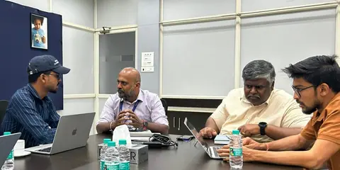 A working session in the boardroom