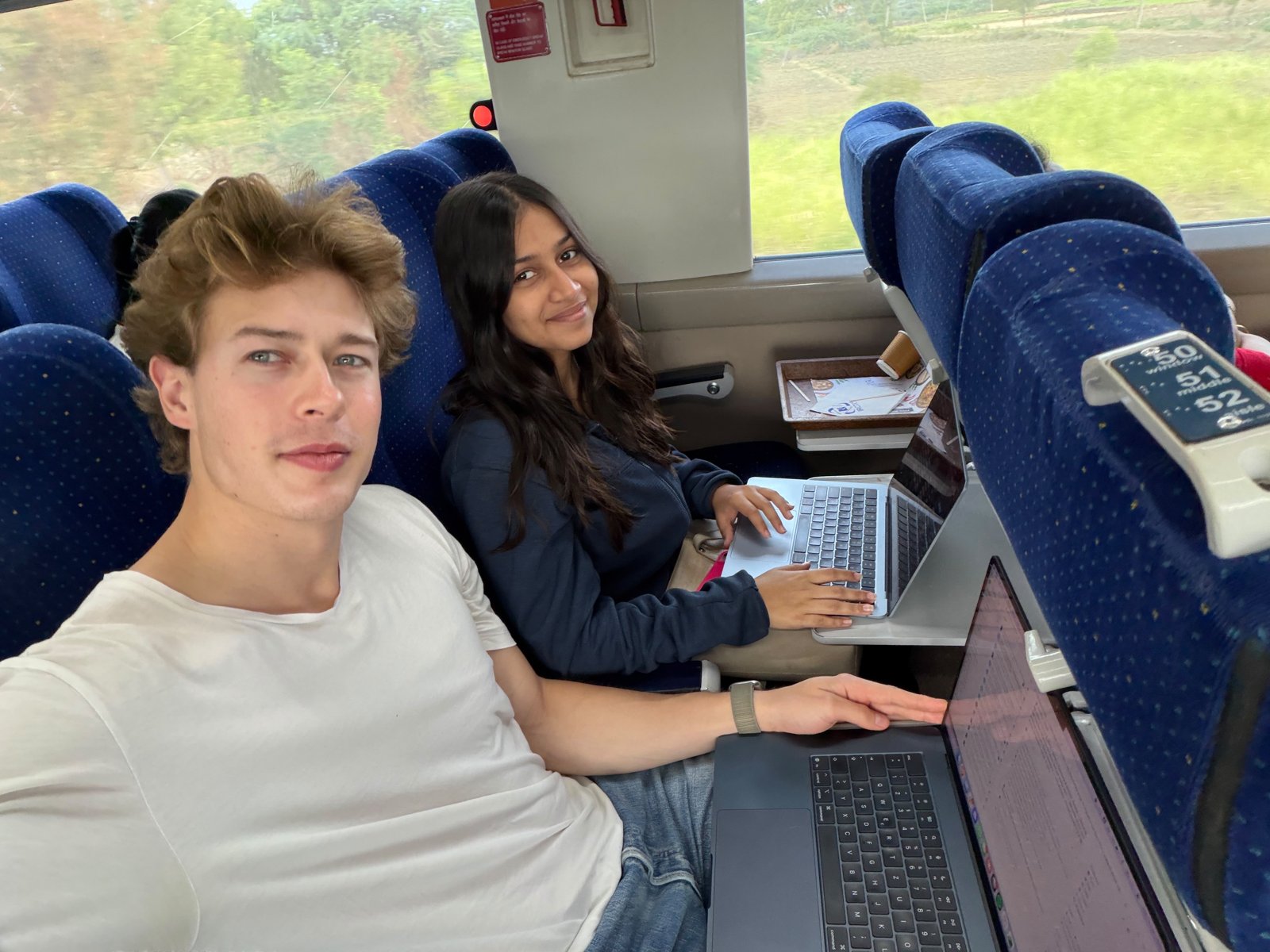 Working from the train