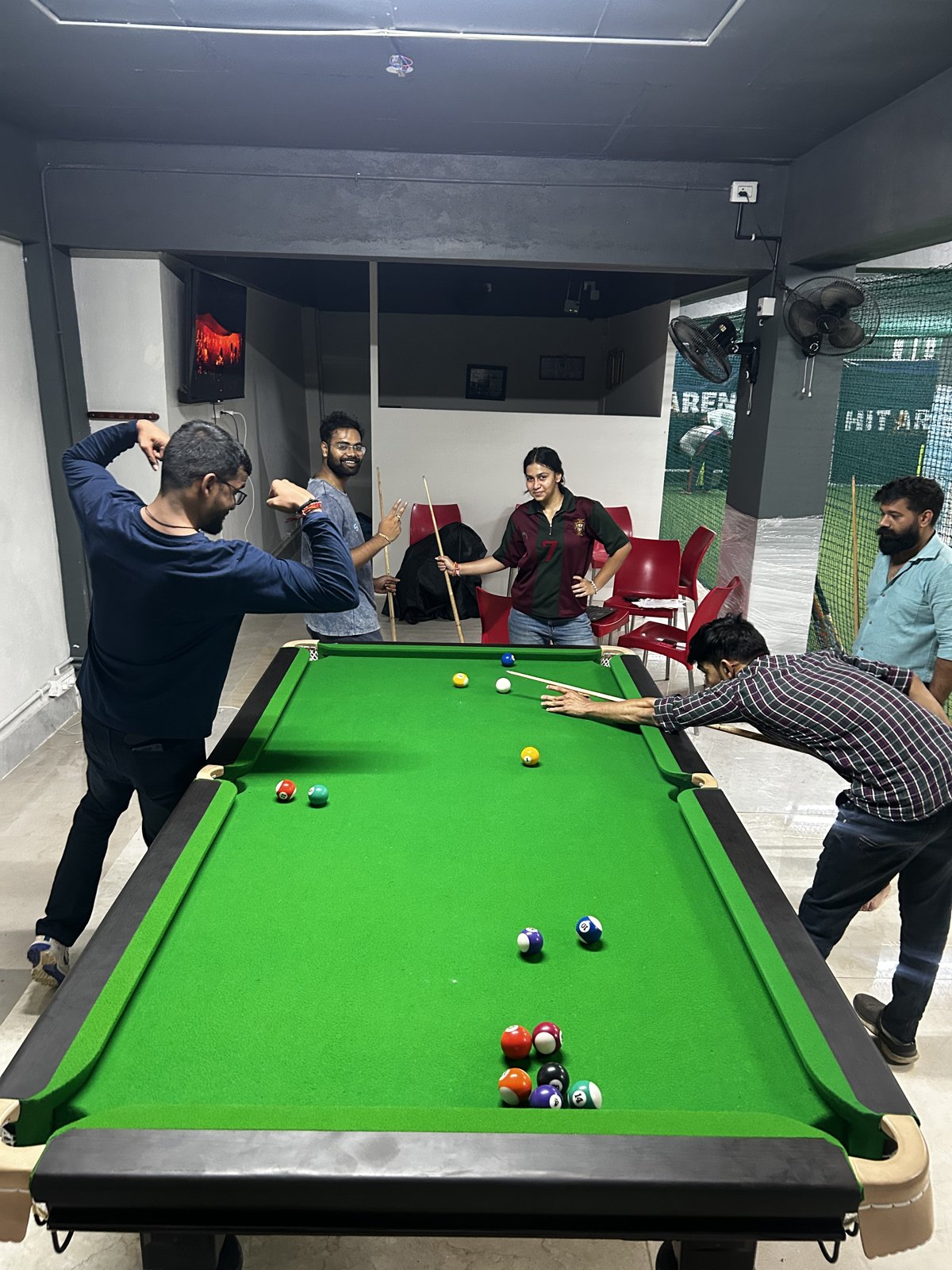 A game of pool after work